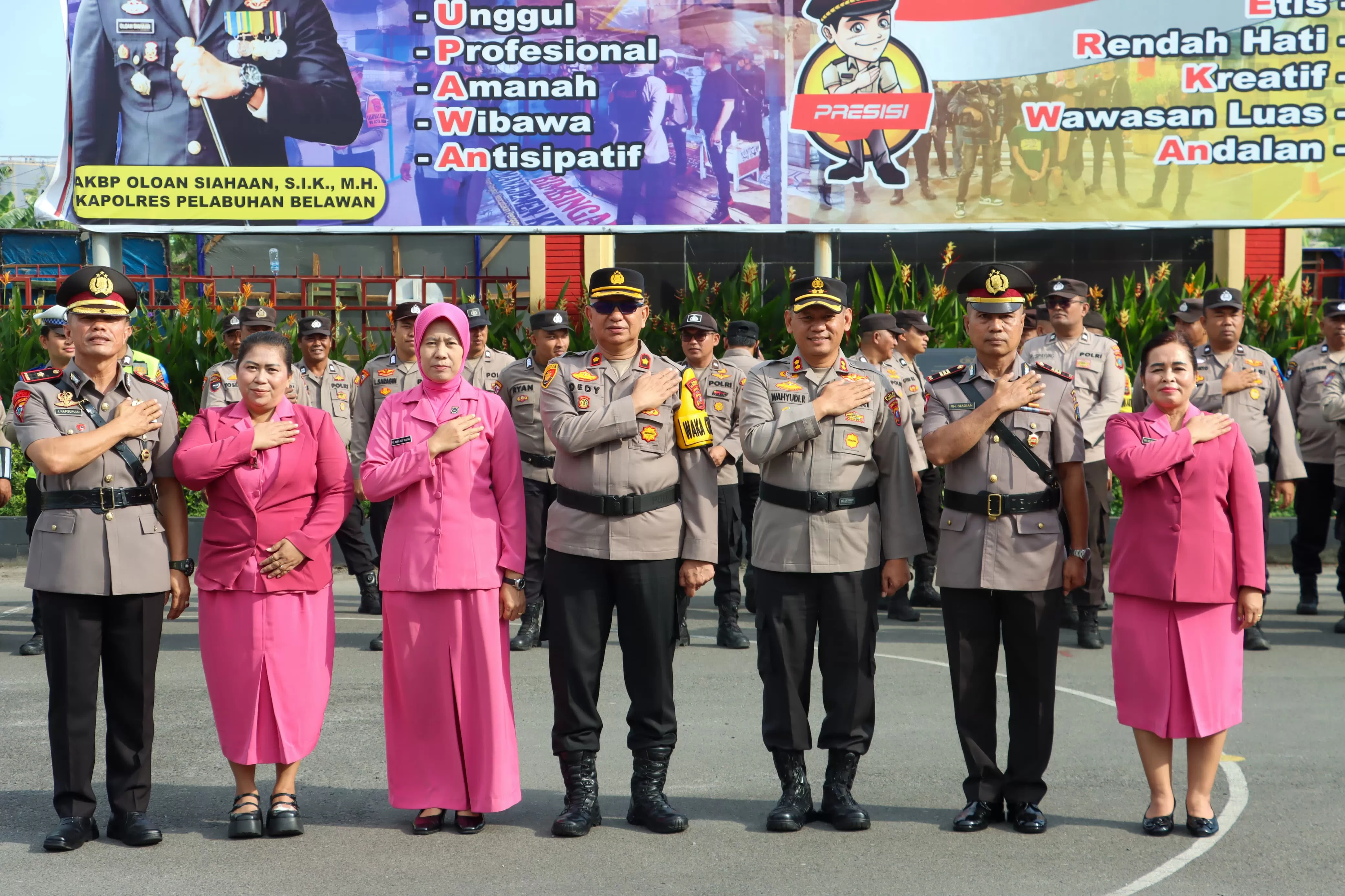 Kapolres Belawan Pimpin Sertijab dan Pelantikan Pejabat Utama Polres