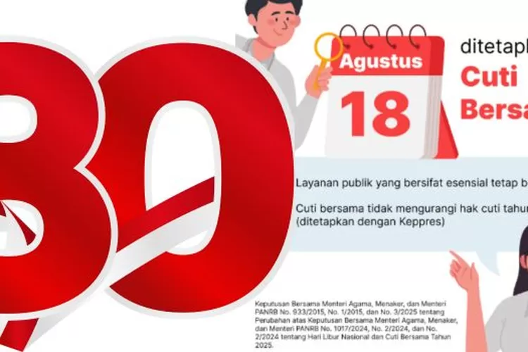 Cuti Bersama 18 Agustus 2025 Bukan Libur Nasional Ini Penjelasannya