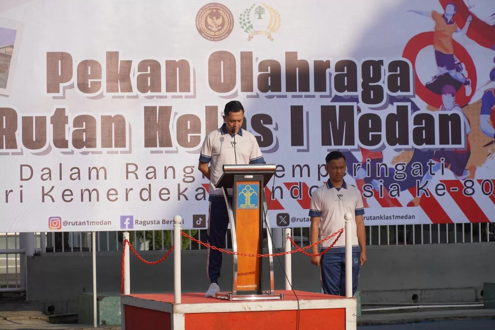 Rutan Medan Gelar Pekan Olahraga Meriah Sambut HUT RI ke 78