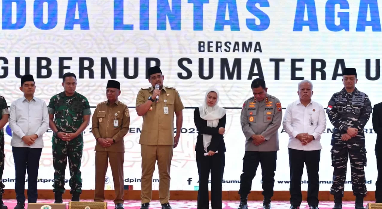 Doa Lintas Agama Pangdam Gubernur Sumut Jaga Apa